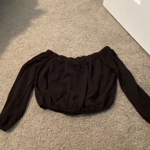 Black Long Sleeve Top